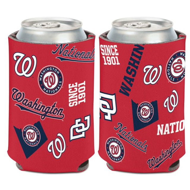 Washington Nationals scatter Can Cooler 12 oz.