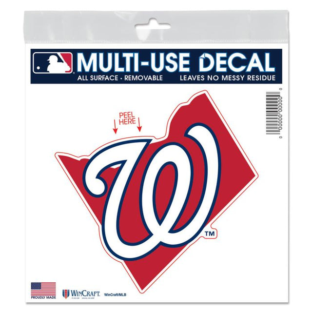 Washington Nationals state shape All Surface Decal 6" x 6"