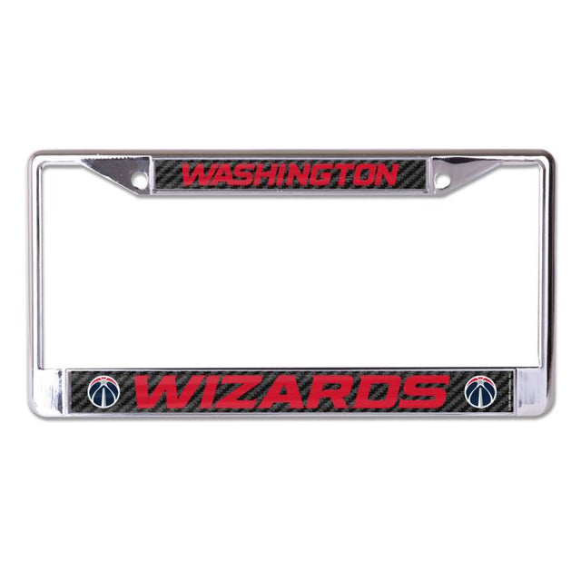 Washington Wizards CARBON Lic Plt Frame S/L Printed