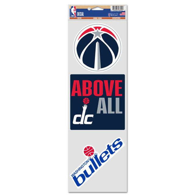 Washington Wizards Fan Decals 3.75" x 12"