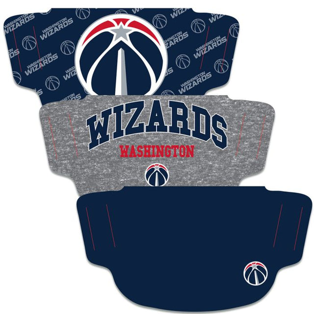 Washington Wizards Fan Mask Face Cover 3 Pack