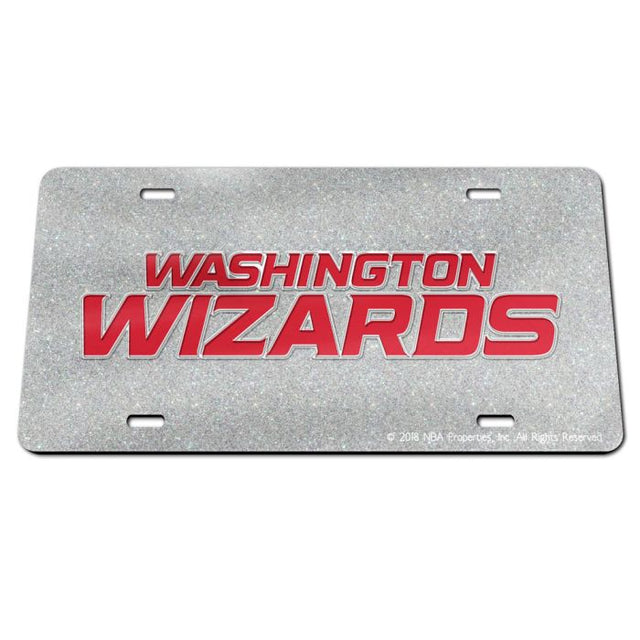 Washington Wizards GLITTER Specialty Acrylic License Plate