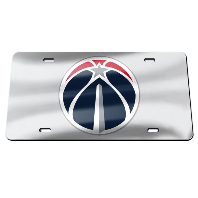 Washington Wizards SILVER Specialty Acrylic License Plate