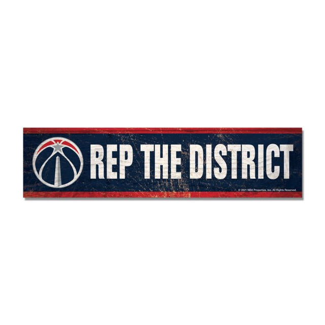 Washington Wizards Wooden Magnet 1.5" X 6"