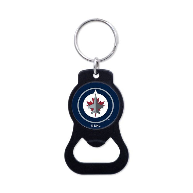 Winnipeg Jets Black Bottle Opener Key Ring