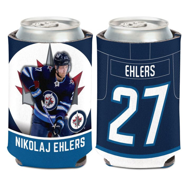 Enfriador de latas de 12 onzas de Winnipeg Jets Nikolaj Ehlers