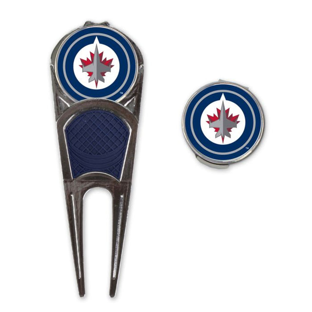 Combo de herramienta/marcador de golf/clip en forma de H de Winnipeg Jets*