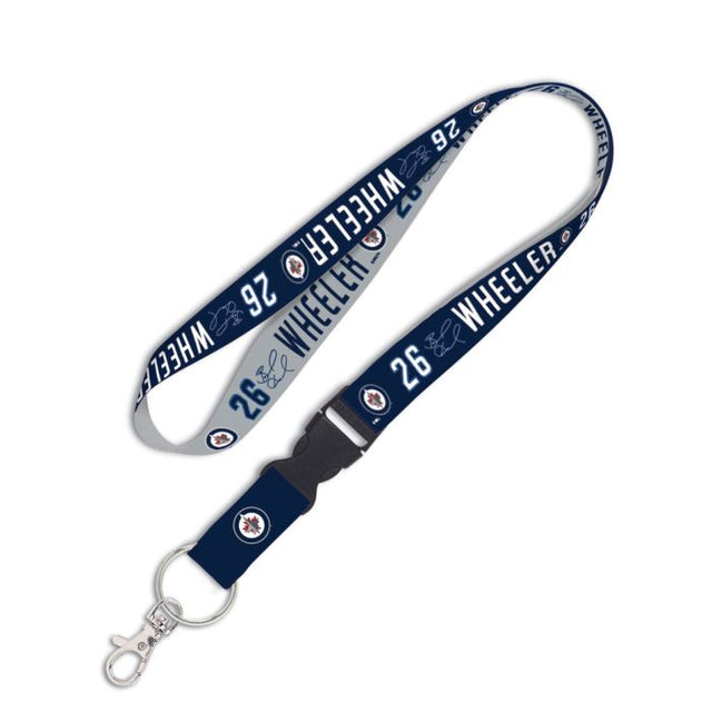 Winnipeg Jets Lanyard w/detachable buckle 1" Blake Wheeler