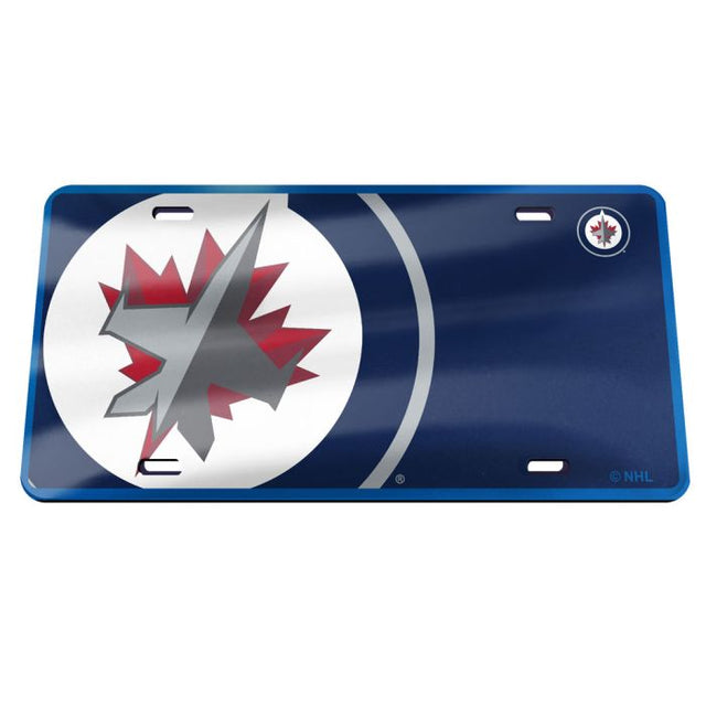 Placa de matrícula especial acrílica MEGA de Winnipeg Jets