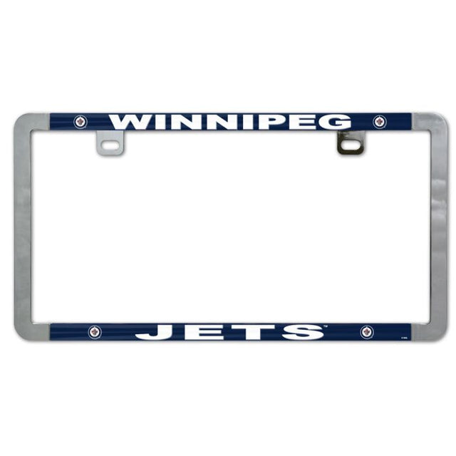 Winnipeg Jets Metal Lic. Plate Frame Slim