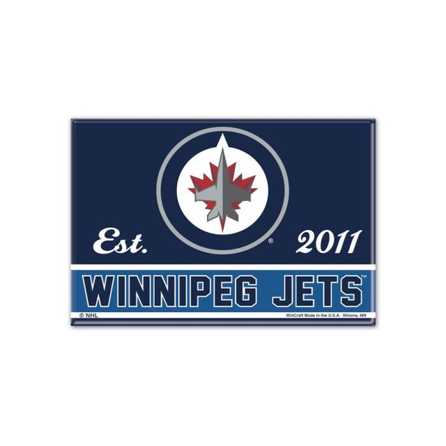 Winnipeg Jets Metal Magnet 2.5" x 3.5"