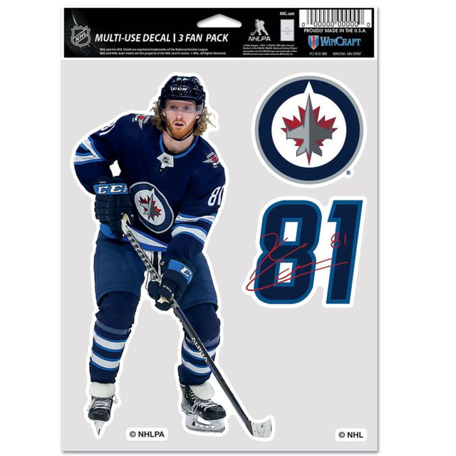 Paquete multiusos para 3 fanáticos de Winnipeg Jets, Kyle Connor