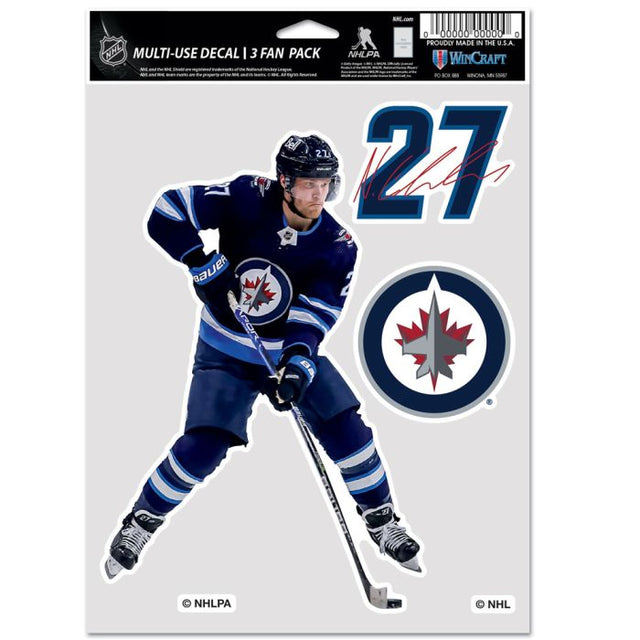 Paquete multiusos para 3 fanáticos de Winnipeg Jets Nikolaj Ehlers