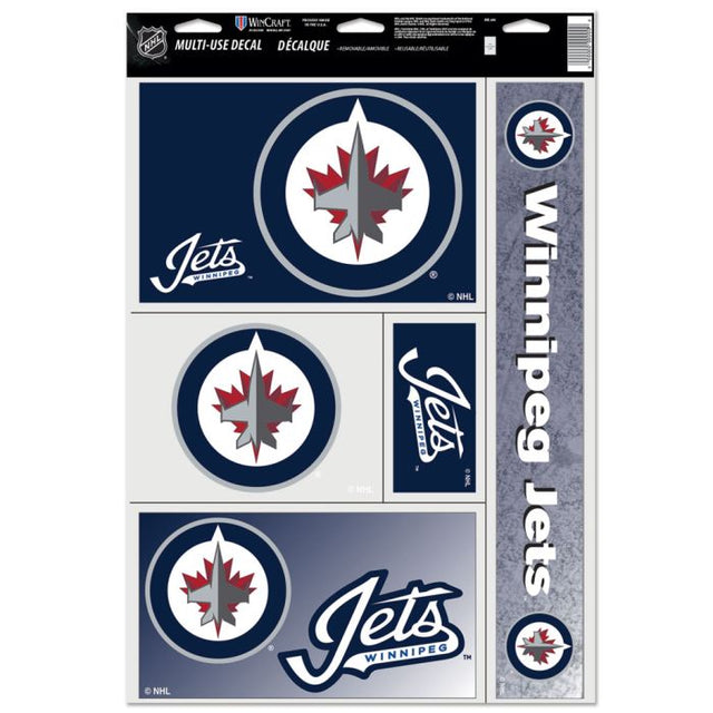 Calcomanía multiusos de los Winnipeg Jets, 11" x 17"