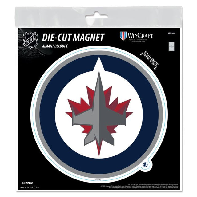 Imanes para exteriores de los Winnipeg Jets, 6" x 6"