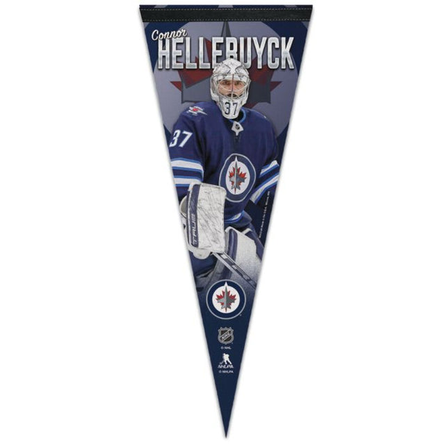 Winnipeg Jets Premium Pennant 12" x 30" Connor Hellebuyck