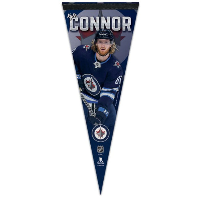 Winnipeg Jets Premium Pennant 12" x 30" Kyle Connor