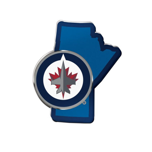 Emblema acrílico para automóvil de los Winnipeg Jets STATE