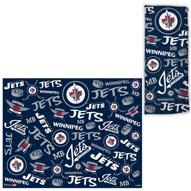 Envolturas para fanáticos con estampados dispersos de los Winnipeg Jets