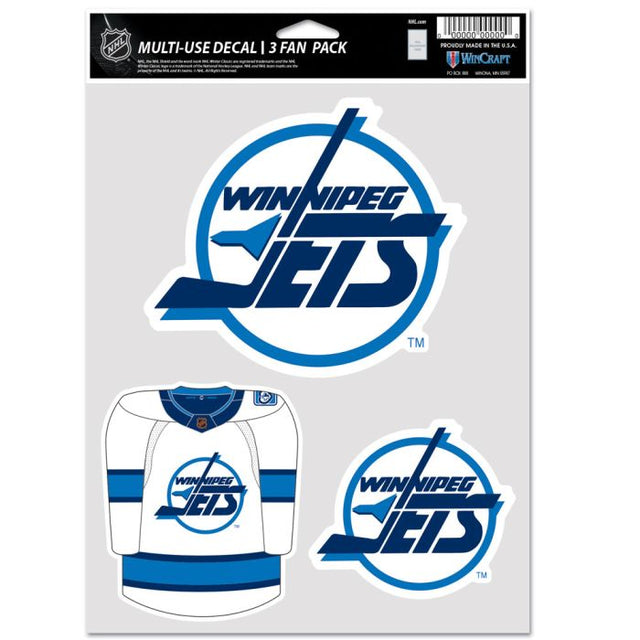 Paquete de 3 ventiladores multiusos de edición especial de Winnipeg Jets