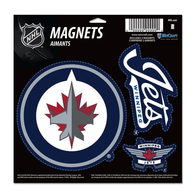 Imán de vinilo de los Winnipeg Jets de 11" x 11"