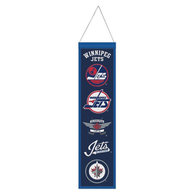 Bandera de lana de los Winnipeg Jets de 20 x 81 cm