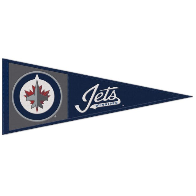 Banderín de lana de los Winnipeg Jets de 13" x 32"