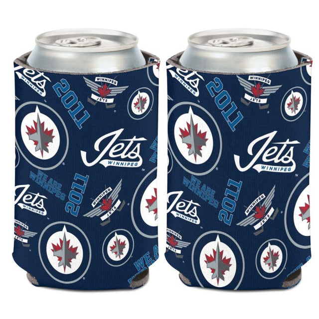 Winnipeg Jets scatter Can Cooler 12 oz.