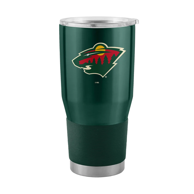 Vaso de viaje Minnesota Wild de acero inoxidable de 30 oz