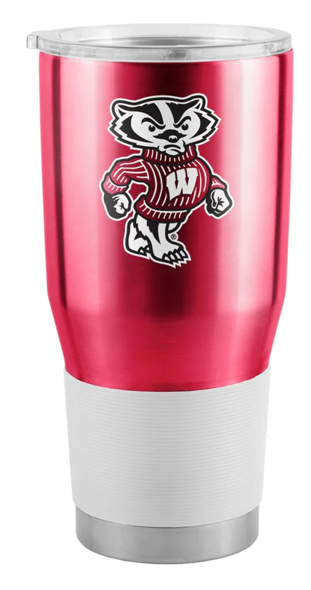 Vaso de viaje de acero inoxidable de 30 oz de Wisconsin Badgers