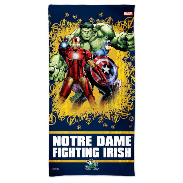 Notre Dame Fighting Irish / Marvel (C) 2021 Marvel Spectra Beach Towel 30" x 60"