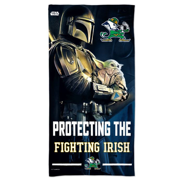 Notre Dame Fighting Irish / Star Wars MANDALORIAN Spectra Beach Towel 30" x 60"