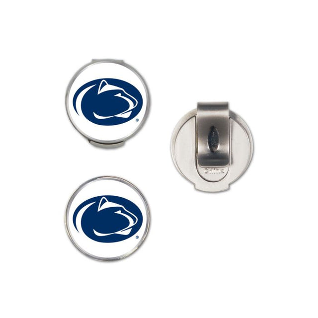 Clip para gorra de Penn State Nittany Lions con 2 marcadores, con tapa tipo concha