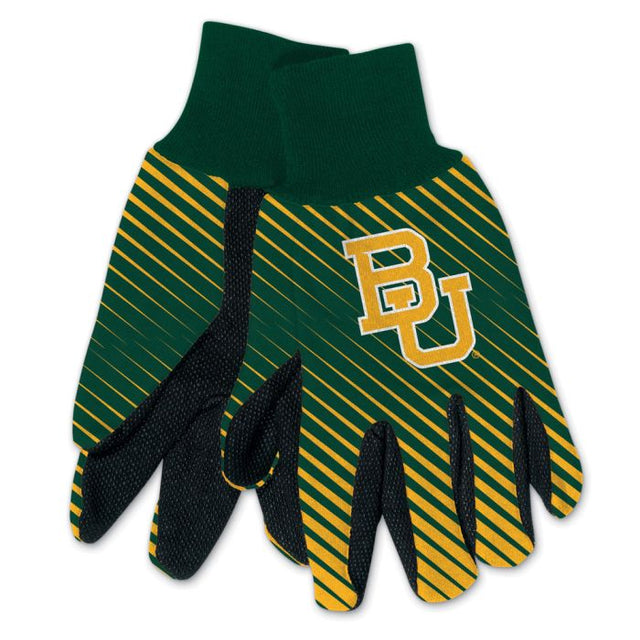 Guantes de dos tonos para adultos de los Baylor Bears