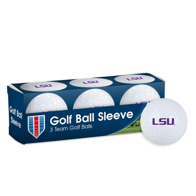 Pelotas de golf LSU Tigers - Funda de 3 piezas