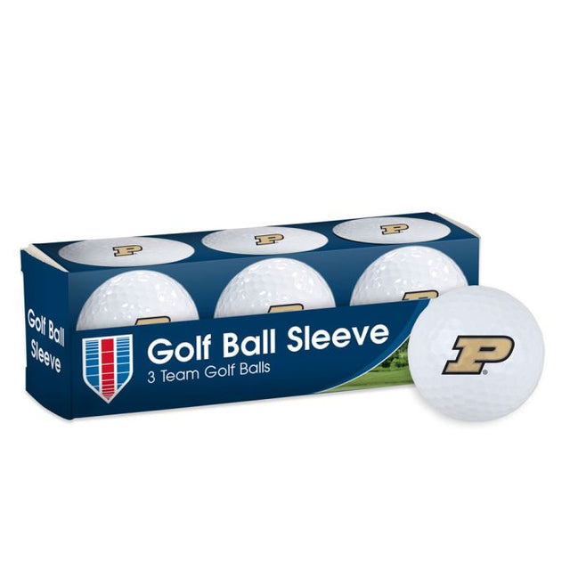 Pelotas de golf Purdue Boilermakers: funda de 3 piezas