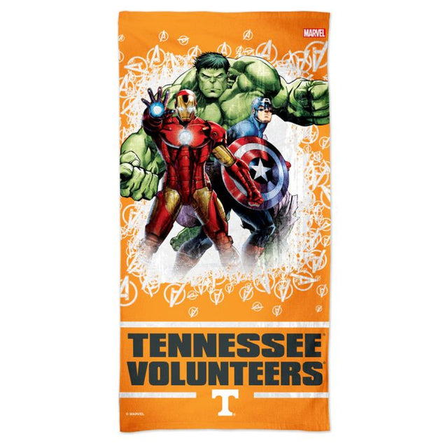 Toalla de playa Spectra de Marvel de Tennessee Volunteers (c) 2021, 30" x 60"