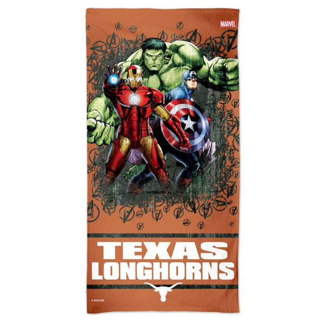 Texas Longhorns / Marvel (C) 2021 Marvel Spectra Beach Towel 30" x 60"