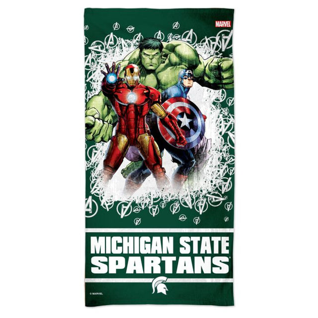 Michigan State Spartans / Marvel (c) 2021 MARVEL Spectra Beach Towel 30" x 60"