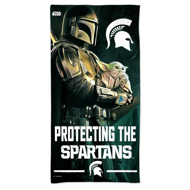 Michigan State Spartans / Star Wars MANDALORIAN Spectra Beach Towel 30" x 60"