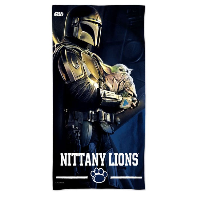 Penn State Nittany Lions / Star Wars Mandalorian Spectra Beach Towel 30" x 60"