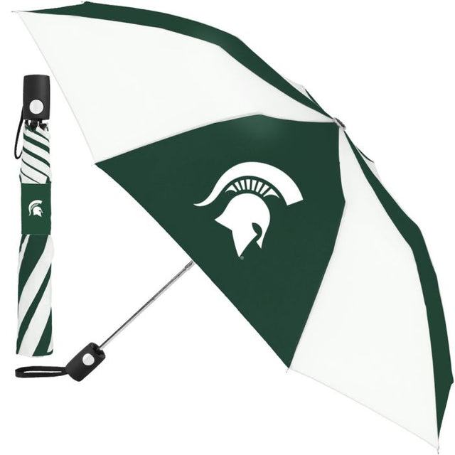 Michigan State Spartans Auto Folding Umbrella