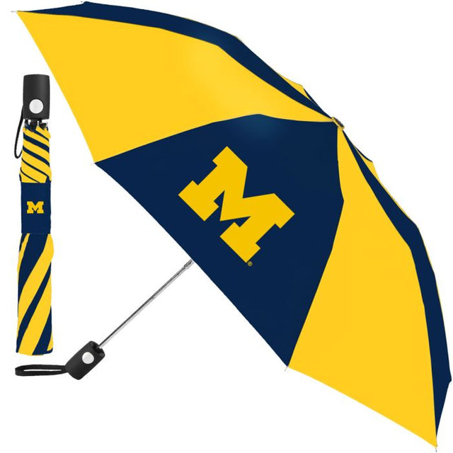 Michigan Wolverines Auto Folding Umbrella