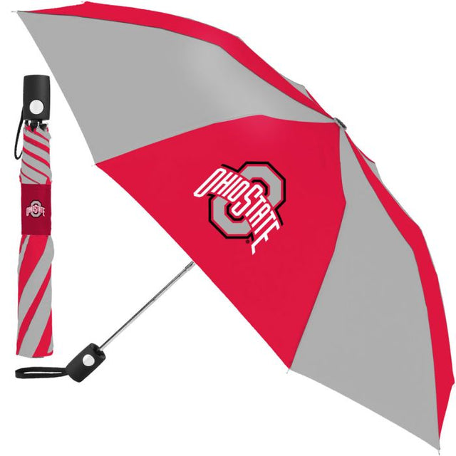 Paraguas plegable automático de 2.º diseño de Ohio State Buckeyes