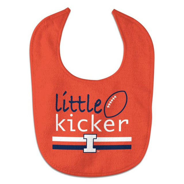 Illinois Fighting Illini LITTLE KICKER All Pro Baby Bib