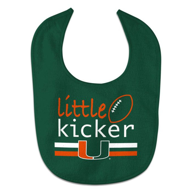 Babero para bebé All Pro LITTLE KICKER de los Miami Hurricanes