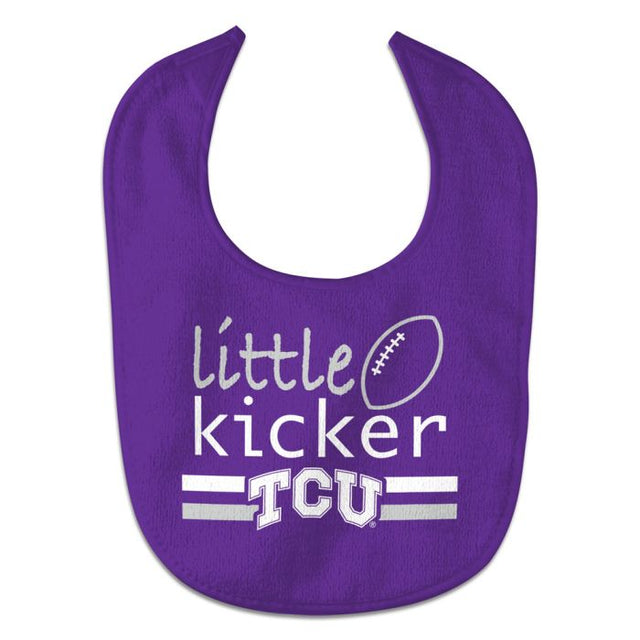 TCU Horned Frogs LITTLE KICKER All Pro Baby Bib