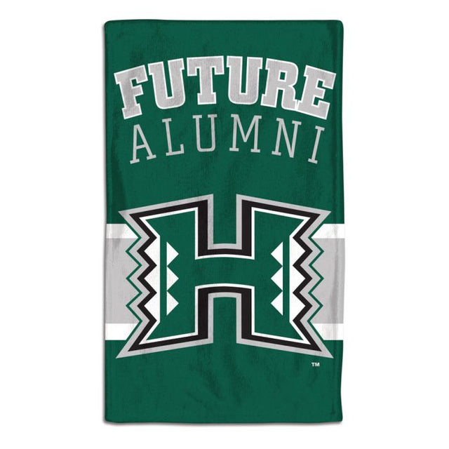 Hawaii Warriors ALUMNI Burp Cloth 10" x 17"