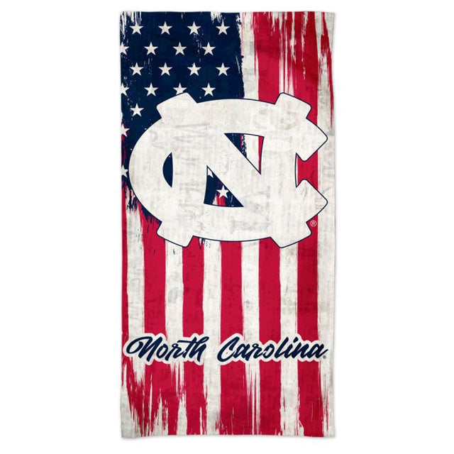 Toalla de playa Spectra PATRIOTIC de los Tar Heels de Carolina del Norte, 30" x 60"