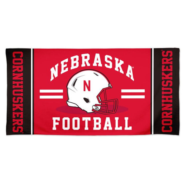 Nebraska Cornhuskers FOOTBALL Spectra Beach Towel 30" x 60"